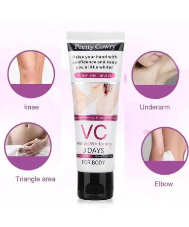 VC Whitening Cream for Dark Skin | Skin Whitening & Bleaching Cream for Sensitive Areas Elbows Knees Neck & Armpits - Shop Internationally - Buy Online on GoSupps.com