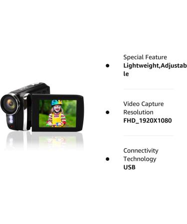 Heegomn Video Camera Camcorder 2.7K 36MP Vlogging Digital Recorder with 2.8 LCD - Perfect for YouTube, TikTok, Teens & Beginners - Buy Online on GoSupps.com