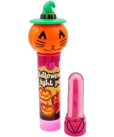 VIMIX Halloween Pumpkin Light Pop 11g Fruit flavour lollipop | Light-up pumpkin heads (12 Lollipops ( Full Box )) - Buy Online on GoSupps.com