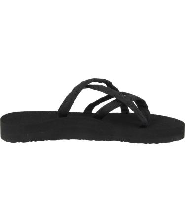 Teva Women's Olowahu Flip-Flop 42 EU | Black Mix B on Black | Comfortable & Stylish Sandals for All-Day Wear - Buy Online on GoSupps.com