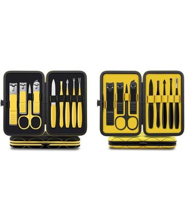 Nail Clippers Set Nail Clippers Set Sharp Nail Clippers Built-in Nail File 9 Pieces of Household Black Yellow Man and Woman (Color : A) - Buy Online on GoSupps.com