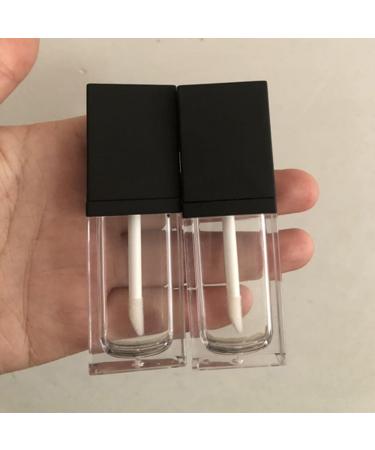 CLISPEED Lot de 5 Tubes de Gloss L vres Plats Carr s 8-10 Ml Noirs Flacons Transparents Rechargeables pour Gloss Liquide Huiles L vres Format L ger et Pratique pour Usage Mobile - Buy Online on GoSupps.com
