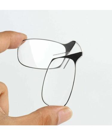 MoguGo Keychain Reading Glasses - Foldable Mini Nose Clip Strength 2.50 Unisex Compact Case - International Shipping Available - Buy Online on GoSupps.com