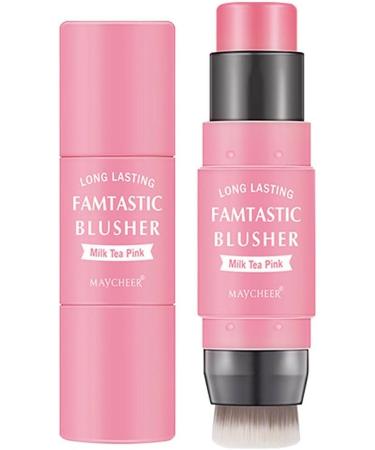 Milk Blush Stick | Waterproof Blush Makeup with | Cheek Blush Lipstick Eyeshadow Makeup Stick Makeup Cosmetics for Girls and 1# - Buy Online on GoSupps.com