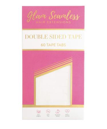 Double Sided Tape for Hair Extensions, Replacement Tape for Tape in Hair Extensions - 60 Tabs Pack