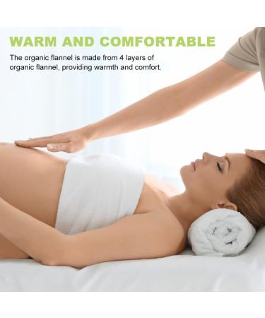 Organic Castor Oil Foot Pack - 2 Reusable Cotton Flannel Compresses for Liver Stomach & Joint Relief - Prevents Leakage - Buy Online on GoSupps.com