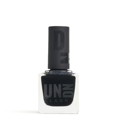 UN/DN Vegan Nail Polish - Depressionist - Black Nail Polish - Fingernail Polish for Women and Men - Long Lasting Cruelty Free - 0.5 oz