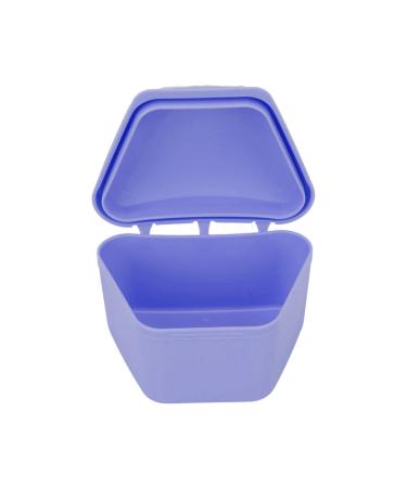 Face Mask Container Exquisite Face Mask Case Trapezoid Lock Design for Travel (Purple)