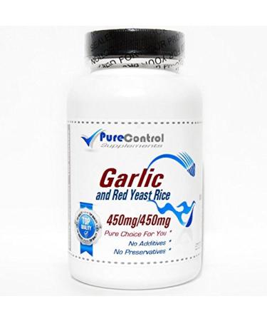Garlic and Red Yeast Rice // 90 Capsules // Pure // by PureControl Supplements