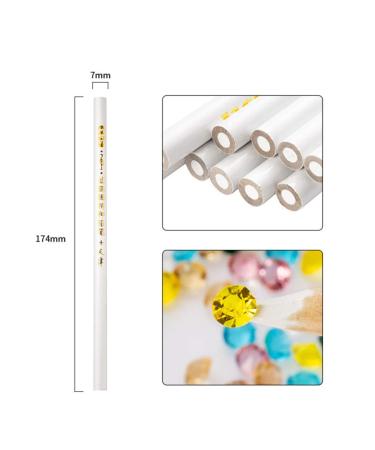 Lurrose 24PC Wachs Strass Picker - Self-Adhesive Nail Art Tool for Women | Gemstone Crystal Pick-Up Kit - Buy Online on GoSupps.com