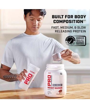 GNC Pro Performance Weight Gainer Protein Powder - Double Chocolate - 40 Oz. - Buy Online on GoSupps.com