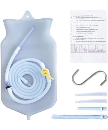 Coloring Bag Set for Intestinal Cleaning | Reusable Coffee Closet Set with 150cm Silicone Hose & 4 Nozzle Tips | Eco-Friendly & Durable - Buy Online on GoSupps.com