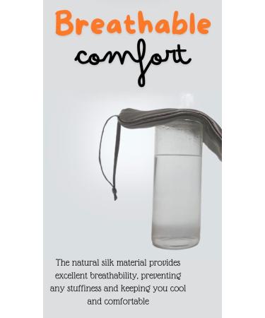 LIJDE Mulberry Silk Eye Mask for Sleeping - 19 Momme Luxury Sleep Mask for Men & Women Travel-Friendly Gift Box Packaging Navy Blue & More Colors Available - Buy Online on GoSupps.com