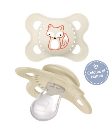 MAM Day & Night Silicone Pacifier Set for 0-6 Months | 4 Pacifiers + 2 Sterilized Transport Boxes - International Shipping Available - Buy Online on GoSupps.com