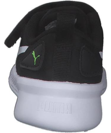 PUMA Kids Flyer Runner V INF Sneaker - Green Flash/White/Black - Size 9 UK Child - Buy Online on GoSupps.com