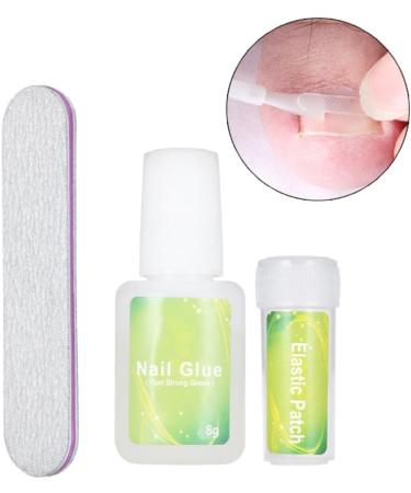 Ingrown Toenail Correction Kit Ingrown Toenail Patch Correction Kit Elastic Toe Nail Straightener Patch with Nail File Glue - Buy Online on GoSupps.com