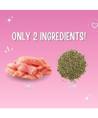 Just Natural Paws Cat Pawlicks - Organic Catnip & Turkey - Freeze Dried - Two Ingredients - Healthy Natural Cat Treat & Food Topper - Buy Online on GoSupps.com