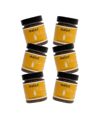 Malzit spread in the glass 6 x 150 g light organic & vegan little sugar bread spread made of barley malt spread for bread rolls and croissants alternative to honey or jam light 6 x 150 g