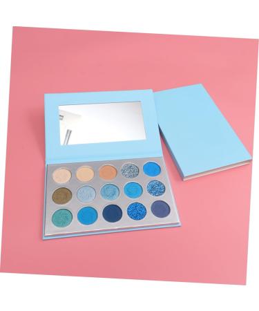 Mipcase 15 Glitter Eye Shadow Eye Shadow Pallets for Women Eyeshadow Compact Powder Eye Shadow Miss Make up 1 count (Pack of 1) Blue - Buy Online on GoSupps.com