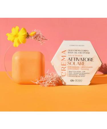 Senso Naturale Sun Box Set Complete Sun & After-Sun Body Kit Vegan & Natural Solar Activating Cream for Perfect Tan After Sun Relief for Soothing Illuminating Oil for Radiance 85g Each - Buy Online on GoSupps.com