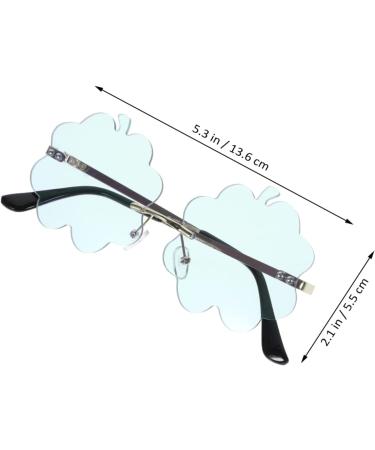 Jojofuny Vintage Sunglasses - 2 Pairs 90s Disco Beach Glasses | Stylish Borderless Hawaii Sunglasses | International Shipping Available - Buy Online on GoSupps.com