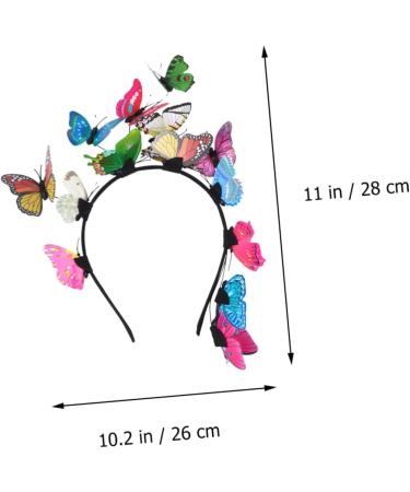 Gogogmee Hair Accessories Bride Headband Wedding Hairband Bride Hair Clip Butterfly Headband Birthday Headband Turbins for Ladies Head Hoop Cosplay Hairpin Hair Bands Creative Headwrap - Buy Online on GoSupps.com