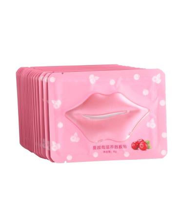 20PCS Cranberry Collagen Lip Masks - Hydrating & Exfoliating Crystal Lip Treatment for Moisture & Anti-Aging - Buy Online on GoSupps.com