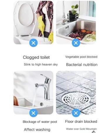 Meledmatte Powerful Pipe Dredging Agent Powerful Pipe Dredge Deodorant Meledmatte Toilet Drain Cleaner Pipeline Dredging Agent Cleaning Tool 3pcs - Buy Online on GoSupps.com