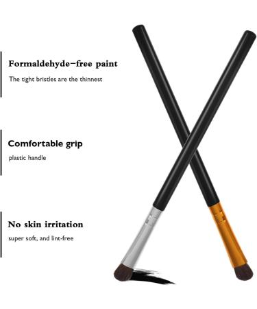 Beavorty 6Pcs Eyeshadow Brush Set Eye Makeup with Soft Bristles and Plastic Handle Angled Eye for Eye Blending - Buy Online on GoSupps.com