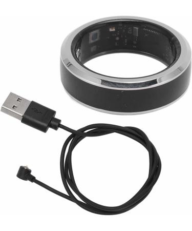 Smart Health Ring 316 Stainless Steel and Ceramic Temperature Detection Health Tracker Smart Ring Black with APP for Sleep Monitoring (9#) 10# - Buy Online on GoSupps.com