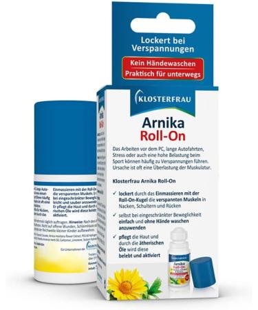 Klosterfrau Arnica Roll-On 6x50ml | Tension Relief & Massage Effect | International Shipping - Buy Online on GoSupps.com