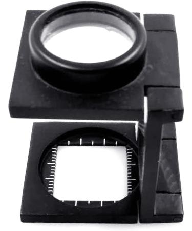 Magnifying Glass 10X Mini Three-Folding Magnifier Metal Magnifier Magnifying Glass with Scale for Textile Optical Pocket Magnifier for Reading Foldable Magnifier Loupe- with Scale for Textile Optical - Buy Online on GoSupps.com