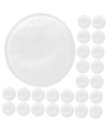 100Pcs Thick overlock Cotton Make up Pads Makeup Remover Pads Round Cosmetic Cotton Friendly Reusable Cotton Pads Reusable face Pads White Non-Woven Fabric Tool Travel Cleansing
