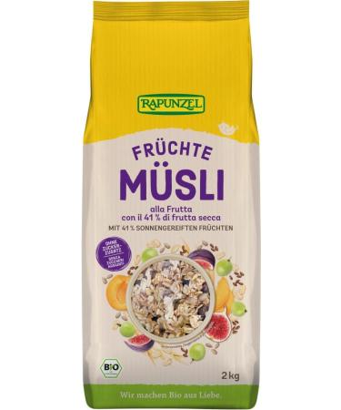 Rapunzel Naturkost AG Rapunzel Organic fruit muesli 6 x 2 kg - Buy Online on GoSupps.com