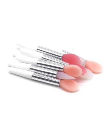 SALOCY Silicone Lip Brush Set - 9Pcs Pink Makeup Applicator Brushes - Buy Online on GoSupps.com