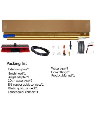 Window Cleaning Brushes Window Cleaning Poles Outdoor Window Cleaning Pole Water Fed Telesbrush Water Fed Pole Kit With Hose Spray Water Fed Telescleaner Brush Cleaning Photovoltaic/9M/30F 9M/30Ft - Buy Online on GoSupps.com
