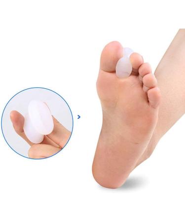 PEDIMEND Silicone Gel Toe Spreader for Bunion Treatment & Bunion Pain Relief - Prevent Painful Rubbing - Crooked Toe Cushion - Feet Care Thumb Bone Tool - Unisex - Foot Care (5PAIRS - 10PCS) - Buy Online on GoSupps.com