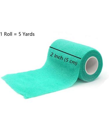 KISEER 15 Pack Cohesive Bandage Wrap Rolls - Colorful, 2 x 5 Yards Self-Adhesive Bandage for Sports, Wrist, Ankle - Elastic & Breathable Tape - Buy Online on GoSupps.com