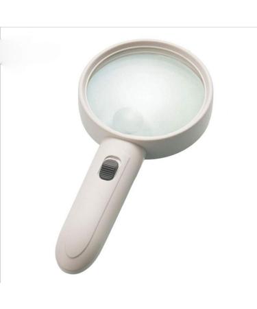 Handheld with 4 Lights for The Elderly to Read The Newspaper Dedicated Double-Layer high Magnification Reading Magnifier Good Times