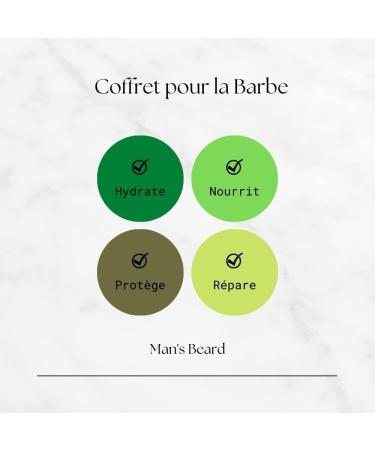 man's beard Beard Set Beard Oil 30 ml and Beard Balm 90 ml Scented Fir Beard and Mustache Ingredients of Natural Origin 100% Made in France - Buy Online on GoSupps.com