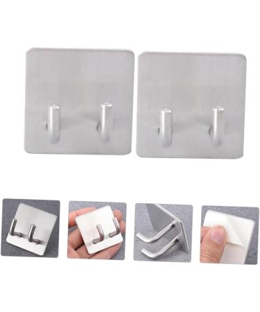 Housoutil 6 Pcs Hangers Clothes Rack Heavy Duty Bike Hooks Towel Hooks No Punching Hooks Metal Bracket - Buy Online on GoSupps.com