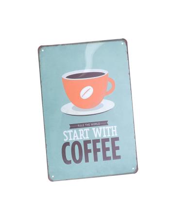 Zerodeko Emblems Coffee Signs Outdoor Decorations for Patio Bar Metal Tin Signs The Sign Vintage Dunhuang