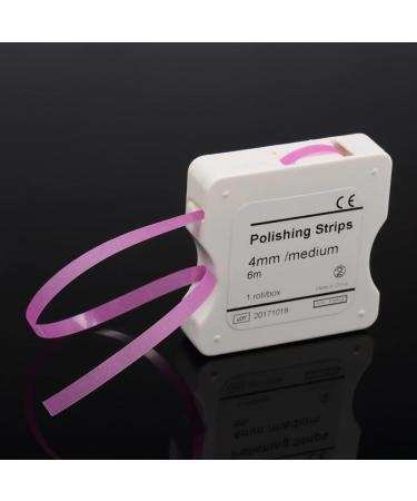 Sunydog Tooth Sandpaper Roll - 4mm Dental Polishing Strip for Whitening & Interdental Grinding | Premium Resin Tool - Pink - Buy Online on GoSupps.com