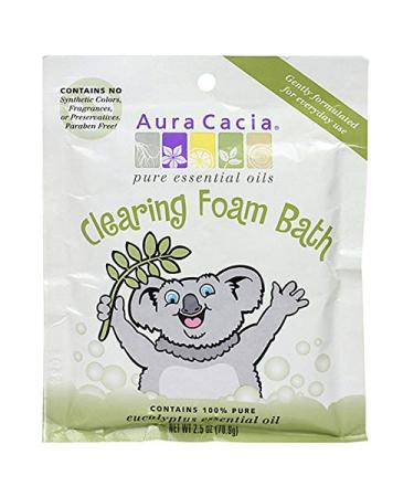Aura Cacia Clearing Foam Bath Eucalyptus 2.5 oz (70.9 g) - Buy Online on GoSupps.com