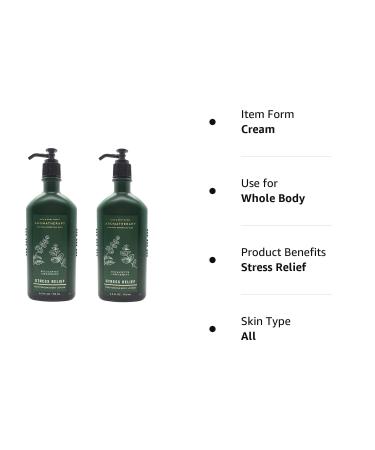 Bath & Body Works Aromatherapy Stress Relief Eucalyptus Spearmint Body Lotion 6.5oz 2-Pack - Buy Online on GoSupps.com