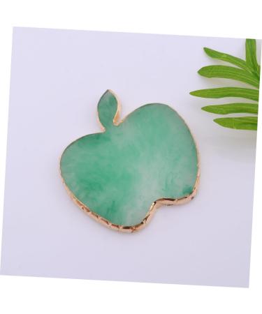 9x8.6cm Green Resin Nail Art Mixing Palette - Manicure Cosmetic Pigment & Polish Makeup Display Plate - Buy Online on GoSupps.com