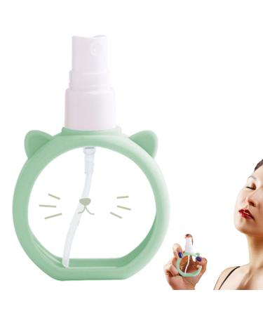 Travel Spray Bottle 55ml Cartoon Small Spray Refillable Bottle - Fine Mist Leak-Proof Makeup Bottle with Perfume Spray Bottle for Moisturizing Water Hair Spray Perfume Green