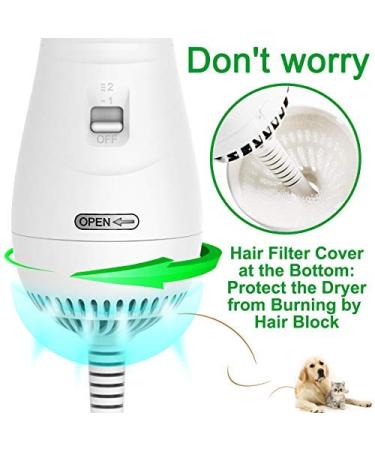 LIVEKEY 2-in-1 Pet Hair Dryer & Slicker Brush | Adjustable 2 Temperatures | For Small & Medium Dogs/Cats - Buy Online on GoSupps.com