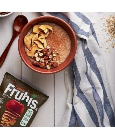 Frubis Tasty Bits Of Crispy Fruit Snacks | 2 x Red Apple | 2 x Green Apple | 2 x Apple and Cinnamon | 2 x Pear | 2 x Mango | 2 x Pineapple - 12 Pack - Buy Online on GoSupps.com