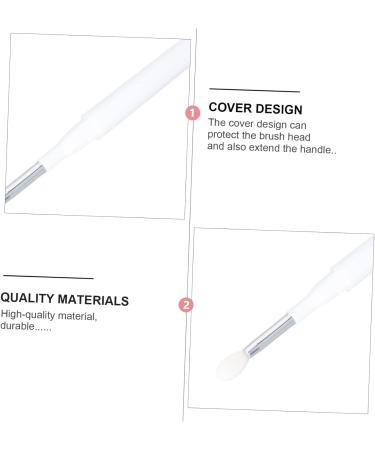 POPETPOP 4 Pcs Silicone Lip Brush Eyeshadow Lip Balm Double Ended Makeup Brush Double Heads Silicone Brush Eyeshadow Brush Clear Makeup Bags Lipstick Brush Make up White - Buy Online on GoSupps.com